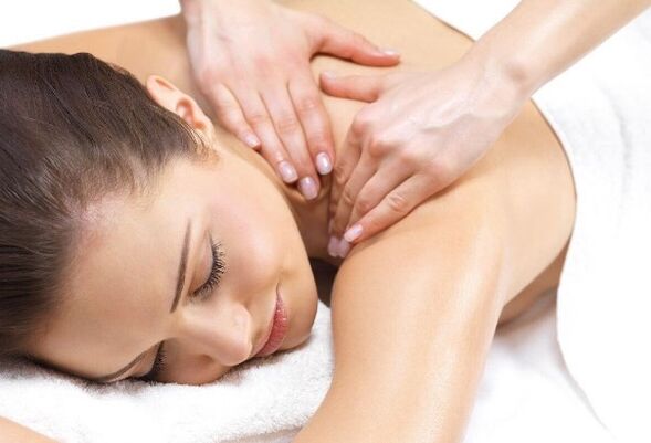 Massage the collar area
