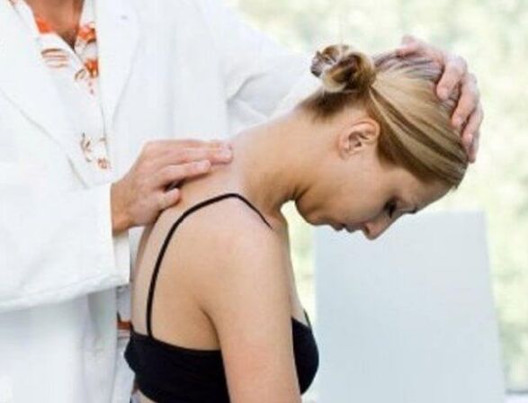 Signs -The disease in the neck